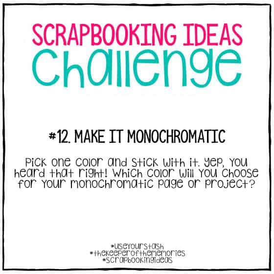 Scrapbooking ideas challenge