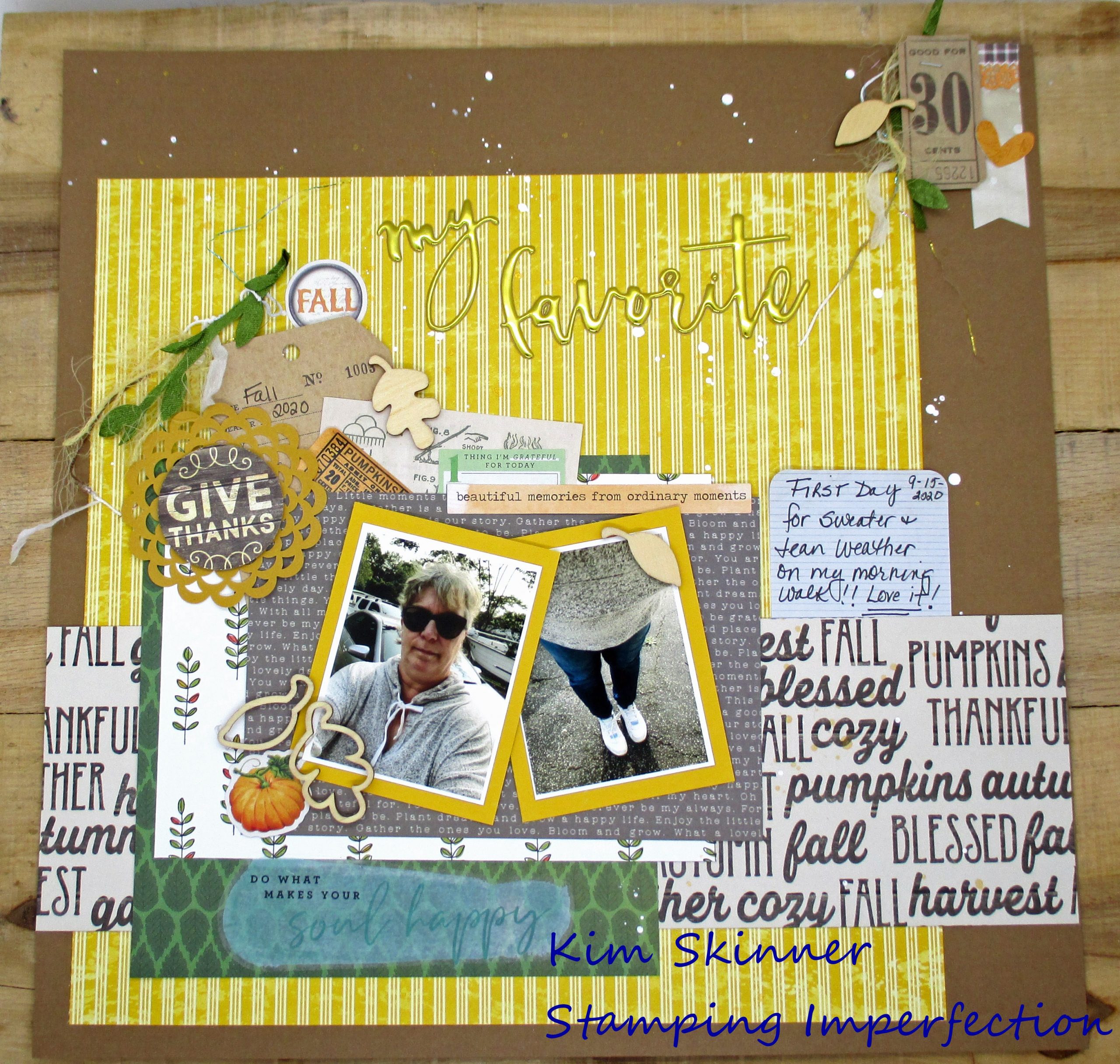 Challenge yourself scrapbooking color challenge for fall â stamping imperfection
