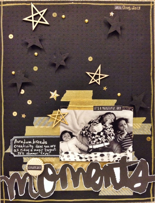 Ideas for a black and gold scrapbook page color scheme scrapbooking ideas layout design
