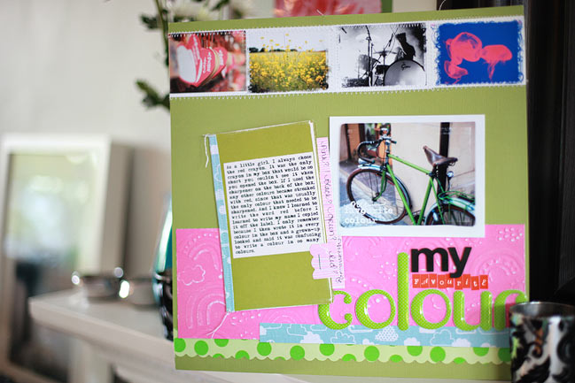 Paper scrapbook your favourite colour pretty paper true stories and scrapbooking classes with cupcakes