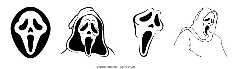 Scream mask over royalty