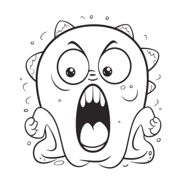 Scream coloring page png transparent images free download vector files