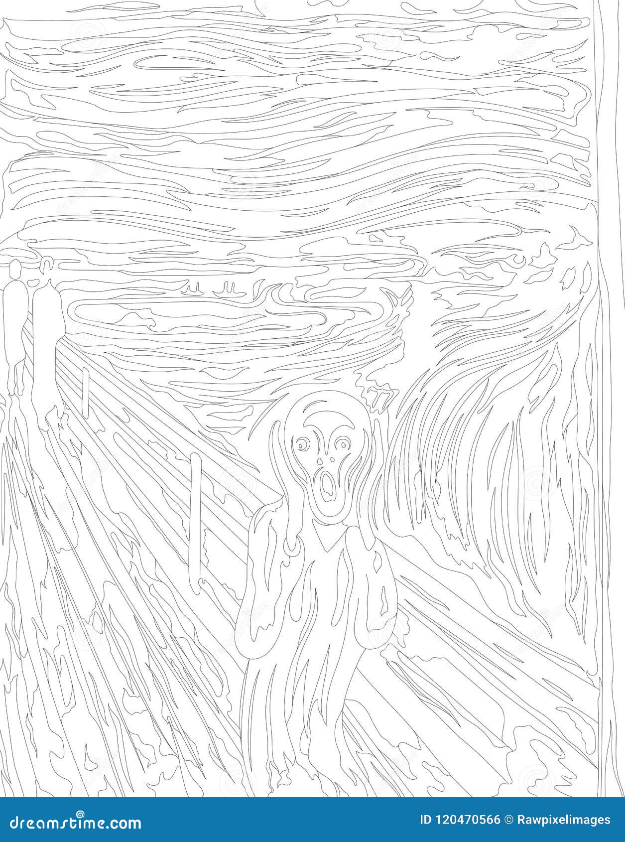 Edvard munch scream stock illustrations vectors clipart