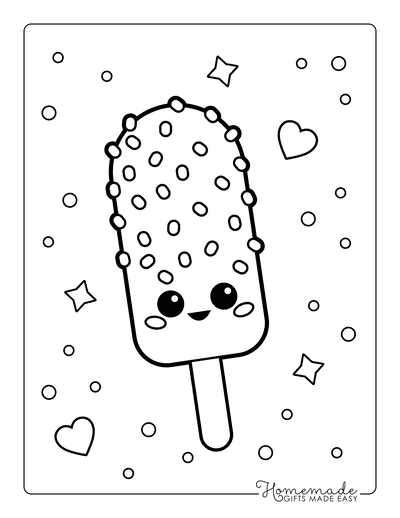 Ice cream coloring pages for kids adults