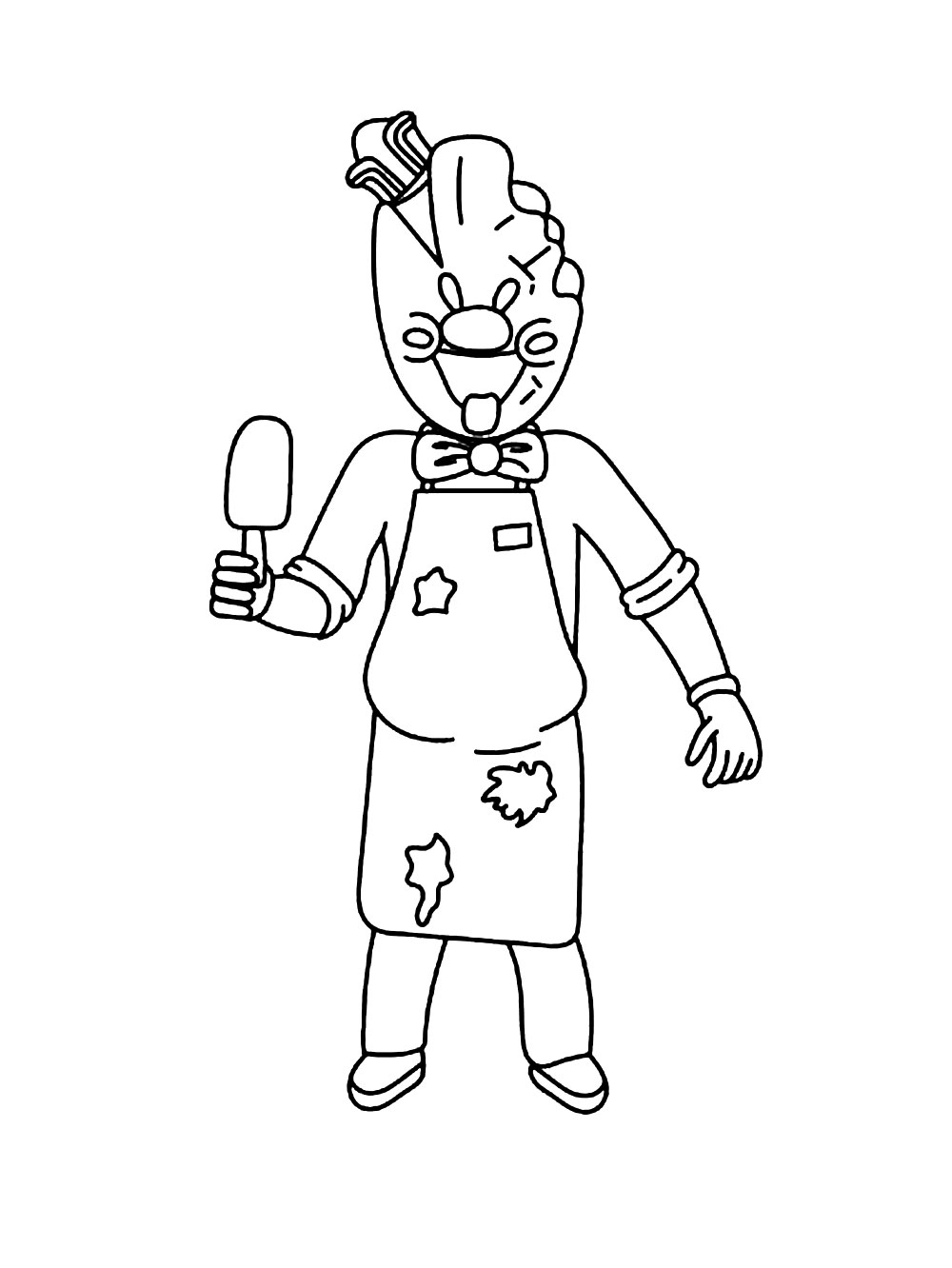 Granny horror game coloring pages