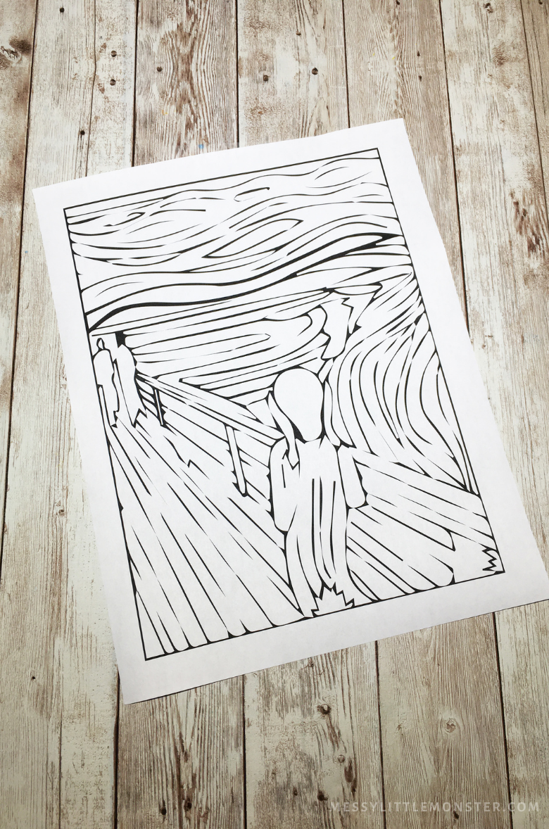 Edvard munch the scream painting for kids