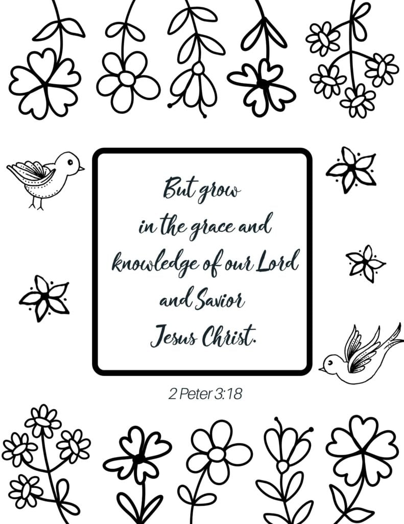 Free printable bible verse coloring pages