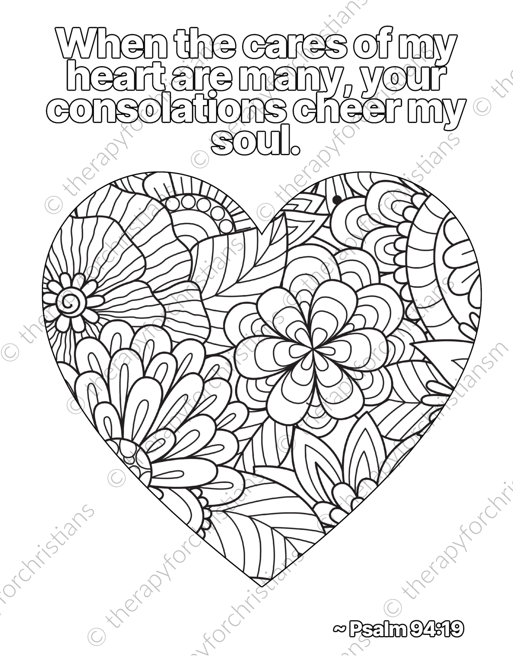 Scripture coloring pages for adults