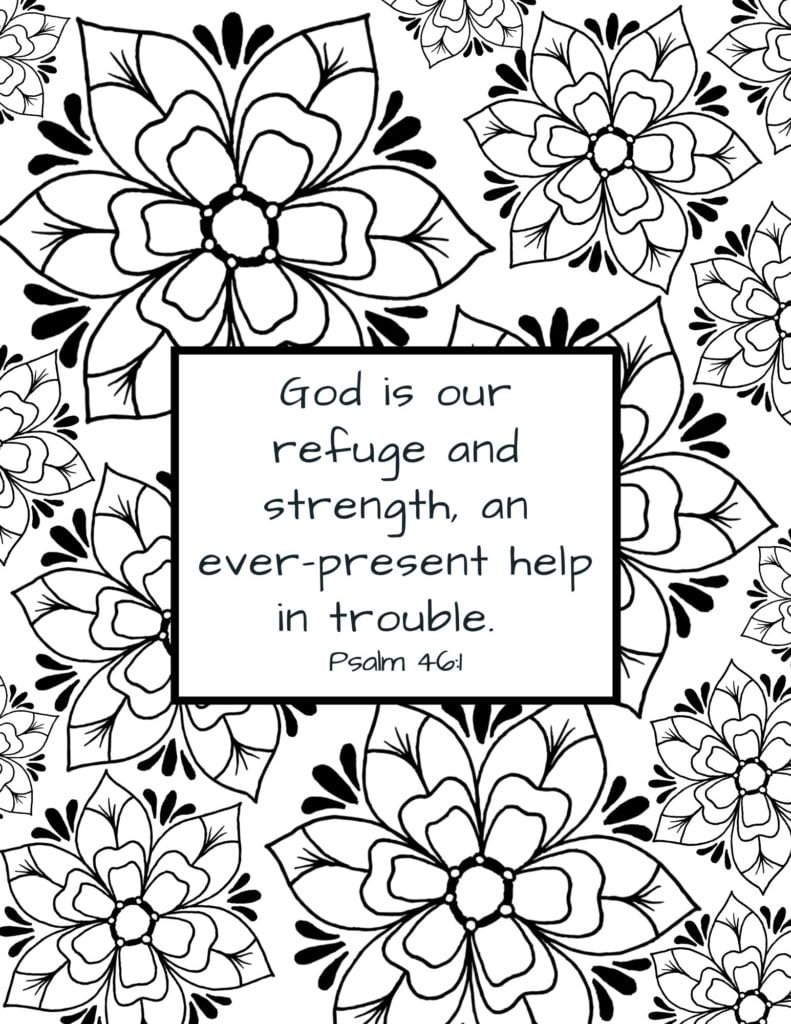 Free printable bible verse coloring pages