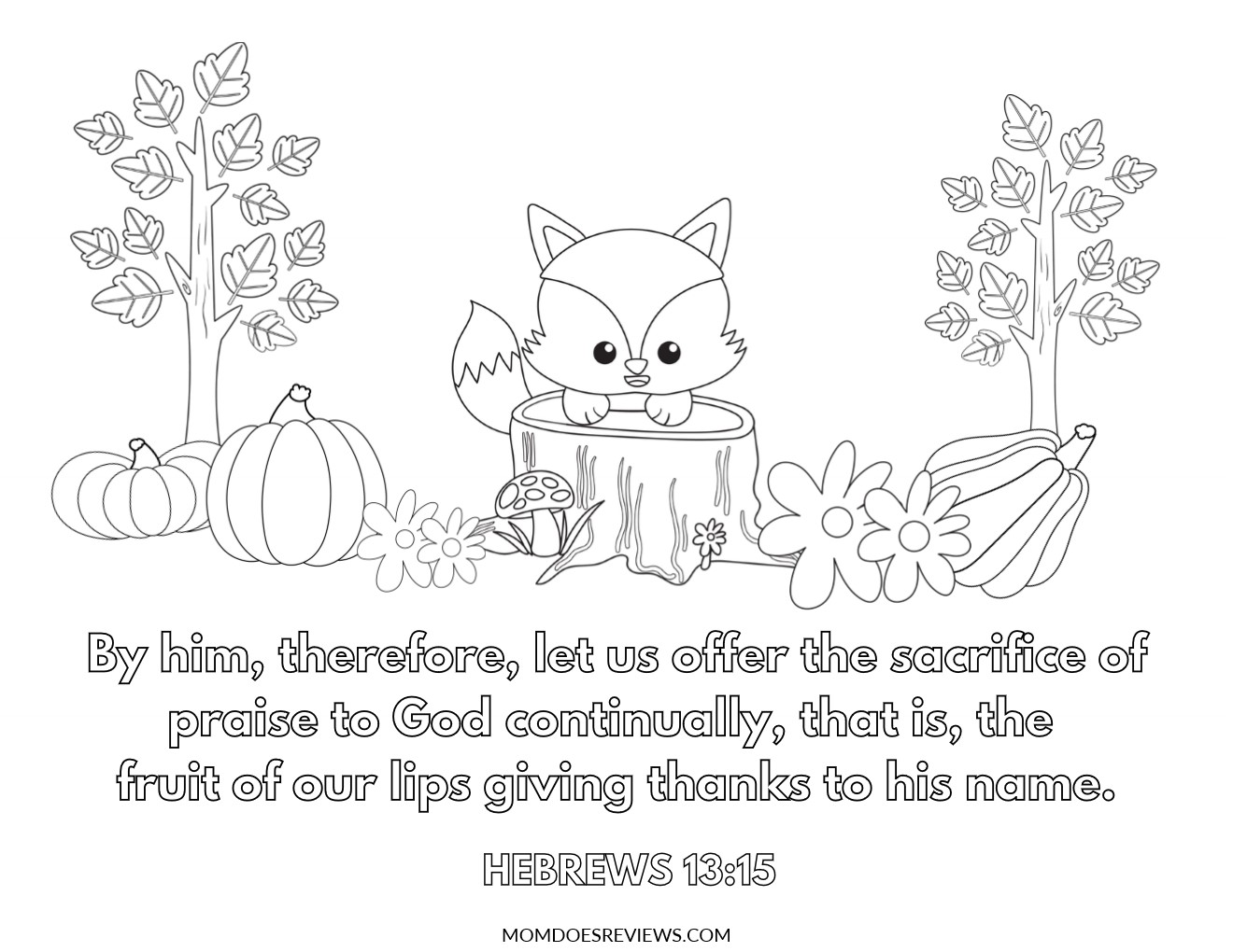 Thanksgiving coloring pages with bible verses freeprintables