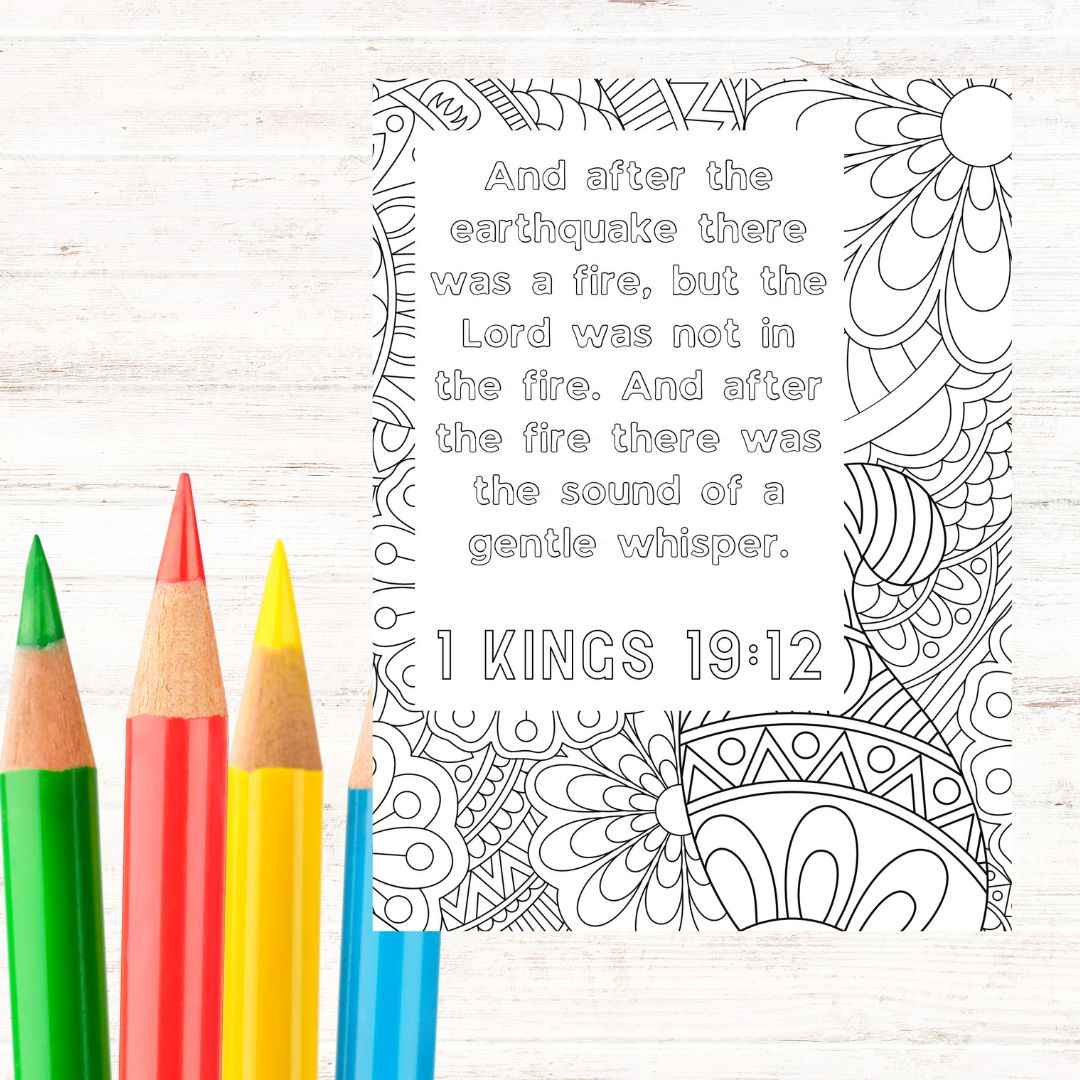 Seeking god scripture coloring pages â foi