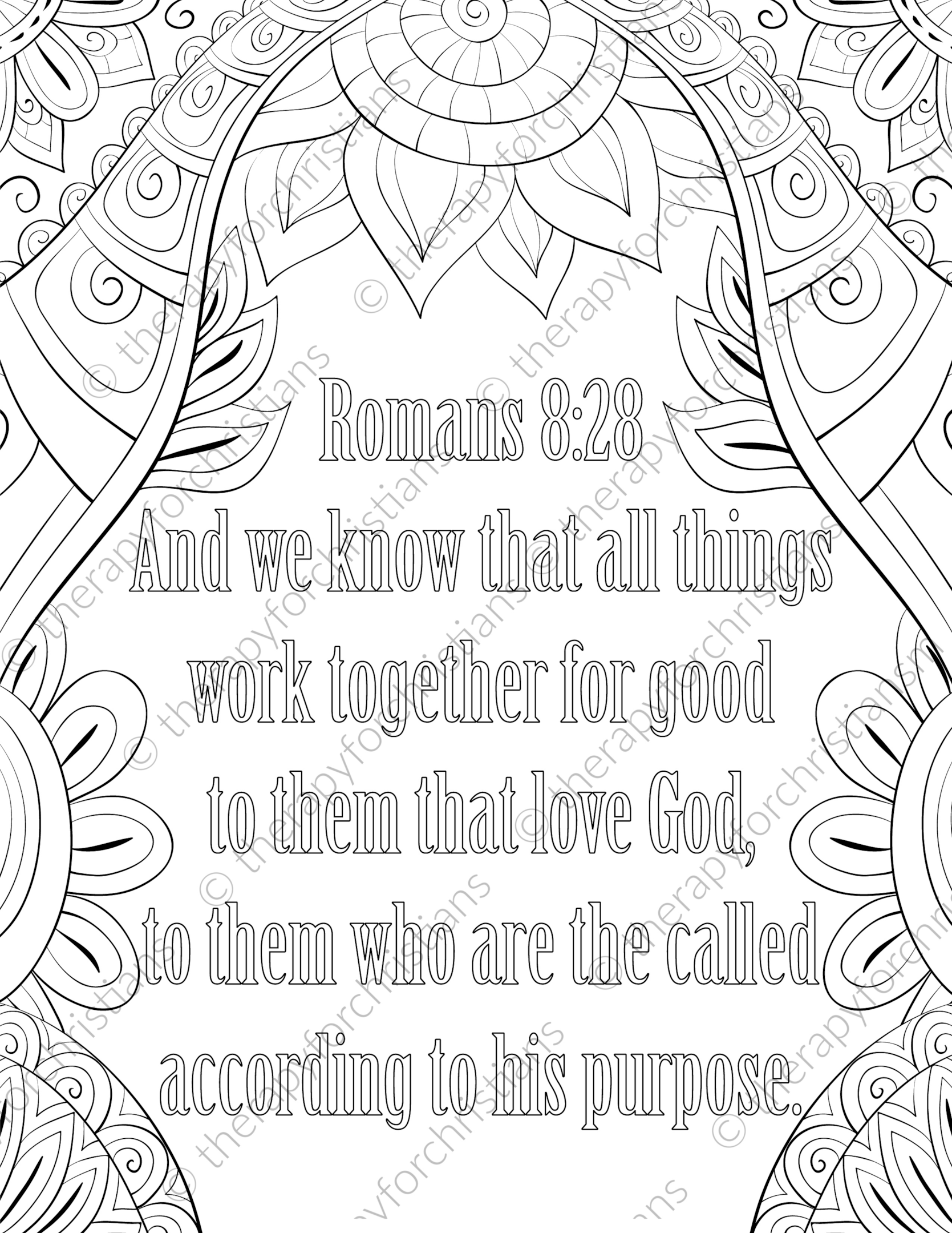 Scripture coloring pages for adults