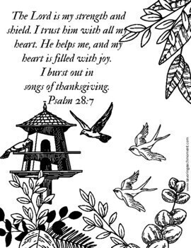 Printable bible verses coloring pages