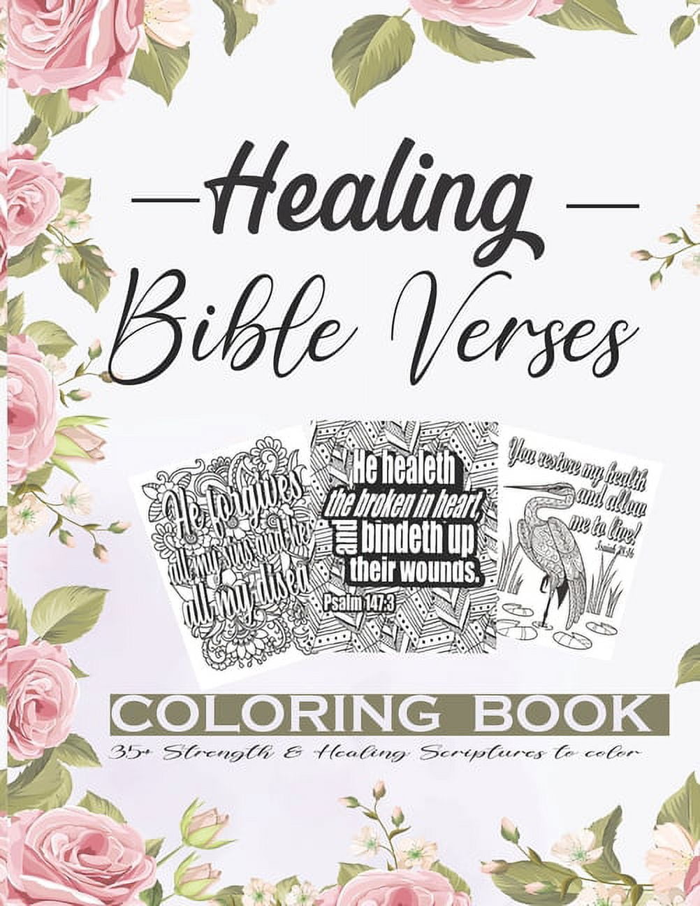 Healing bible verses coloring book anti