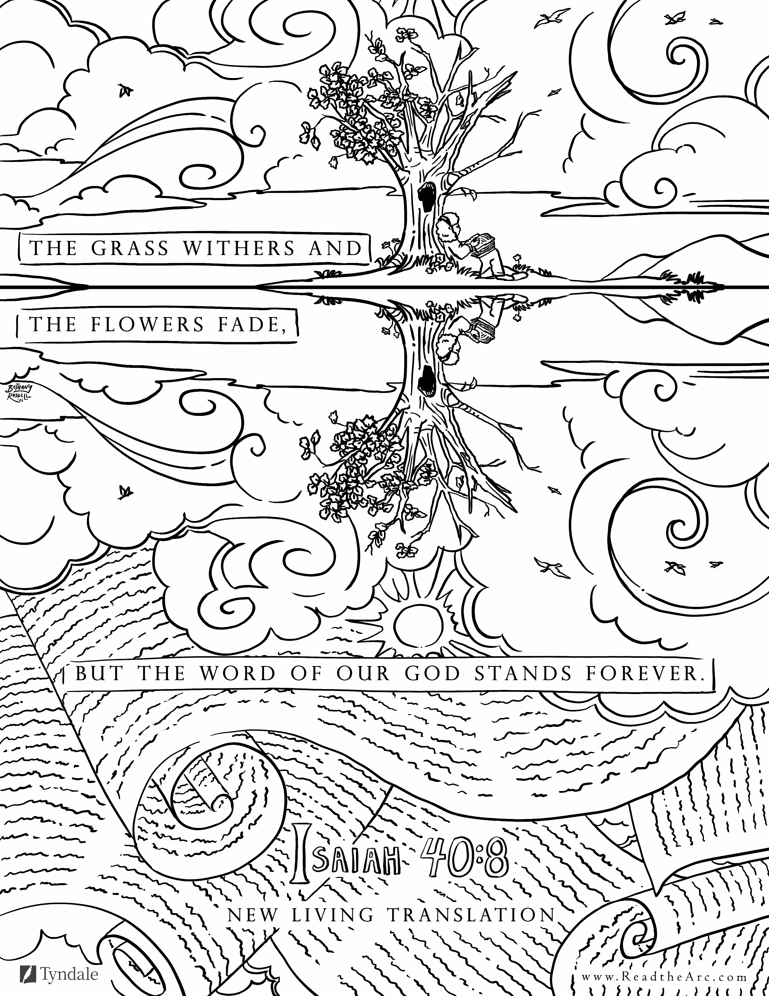 Free bible verse art coloring page fall update