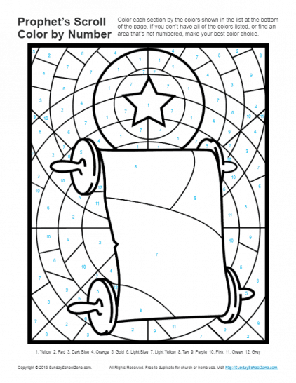 Bible coloring pages for kids prophets told about gods son