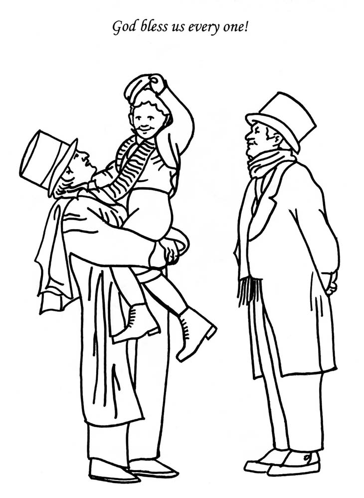 A christmas carol coloring book