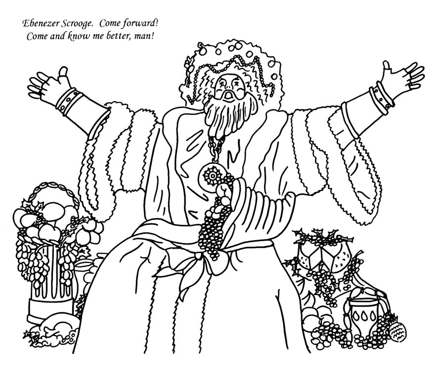 A christmas carol coloring book