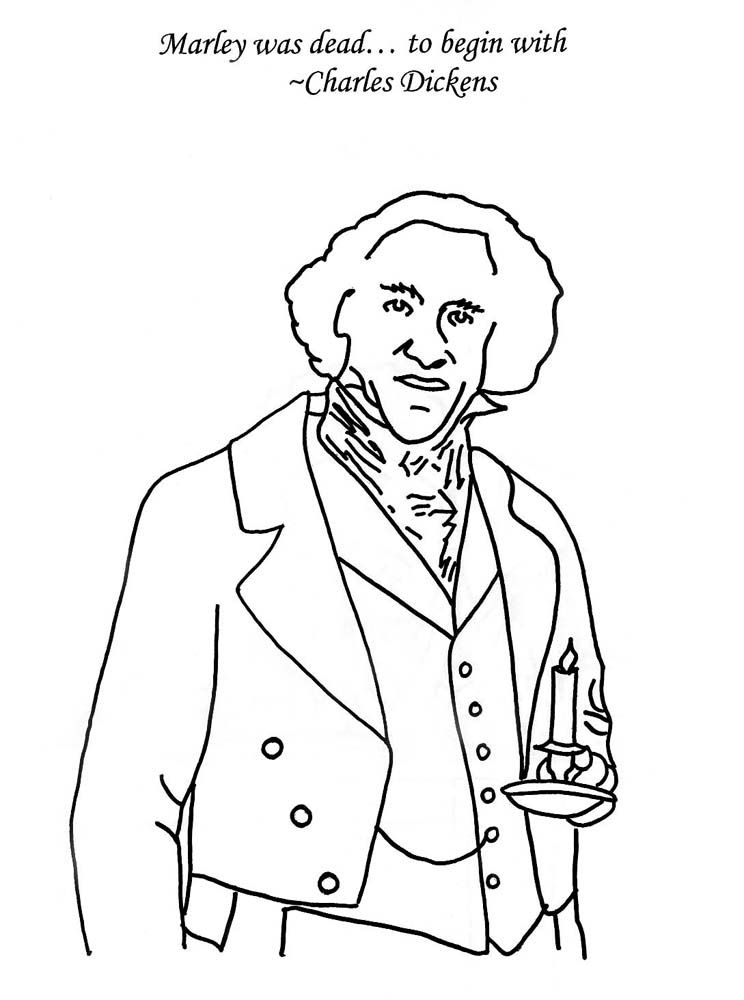 Christmas carol coloring pages