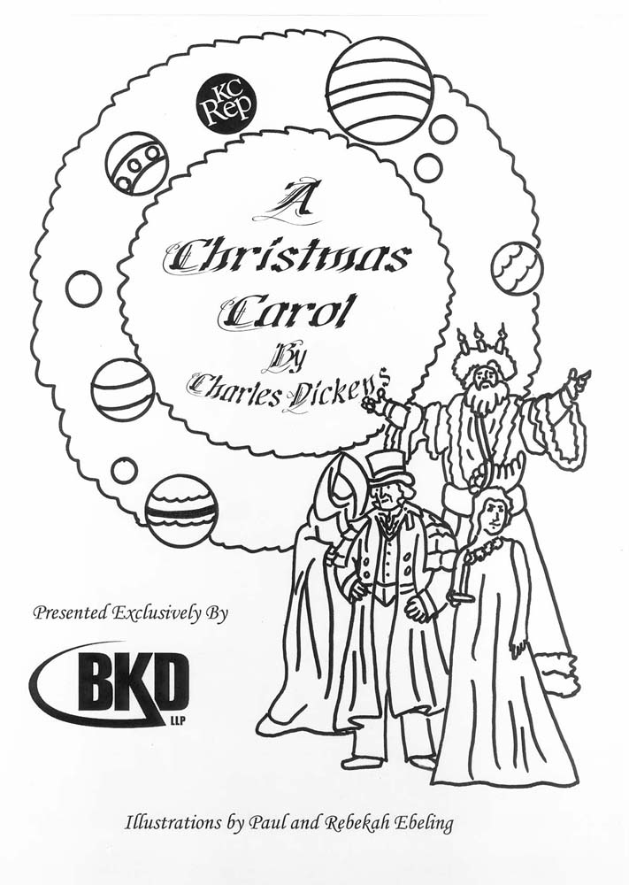 A christmas carol coloring book