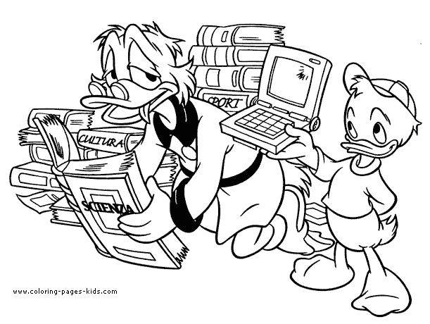 Scrooge mcduck coloring pages