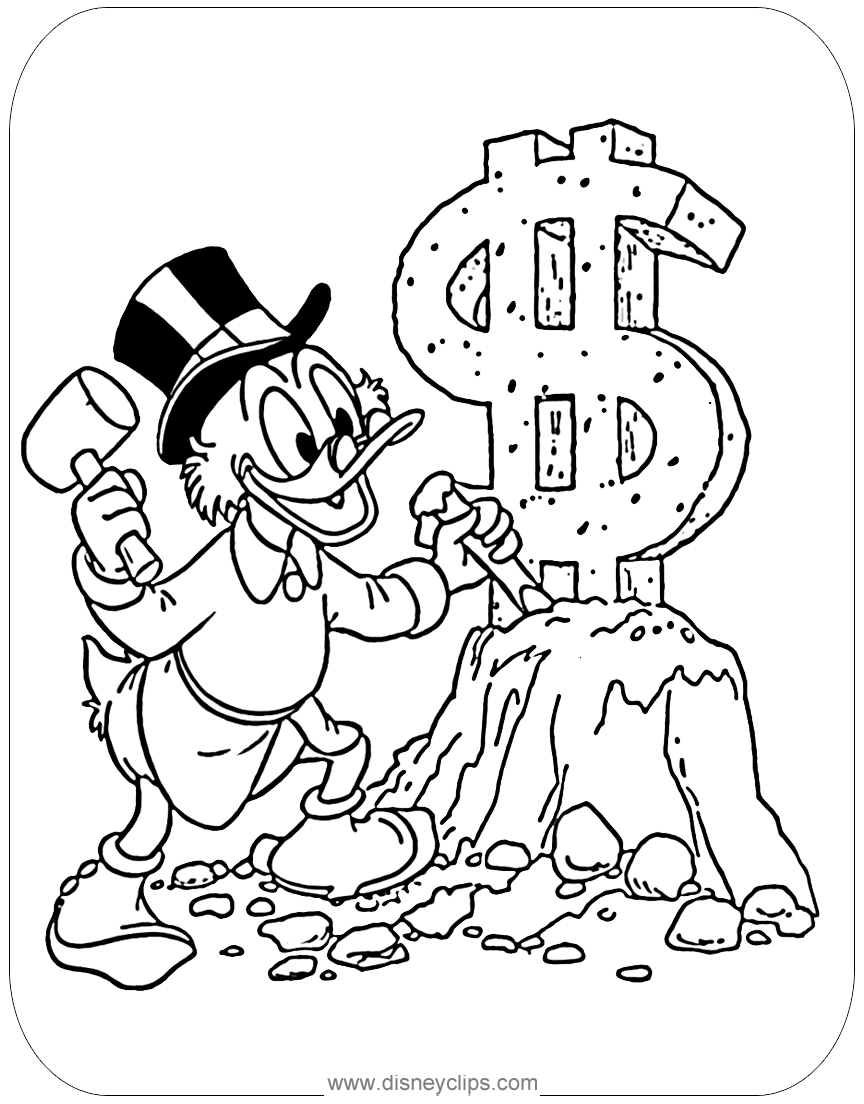 Ducktales coloring pages