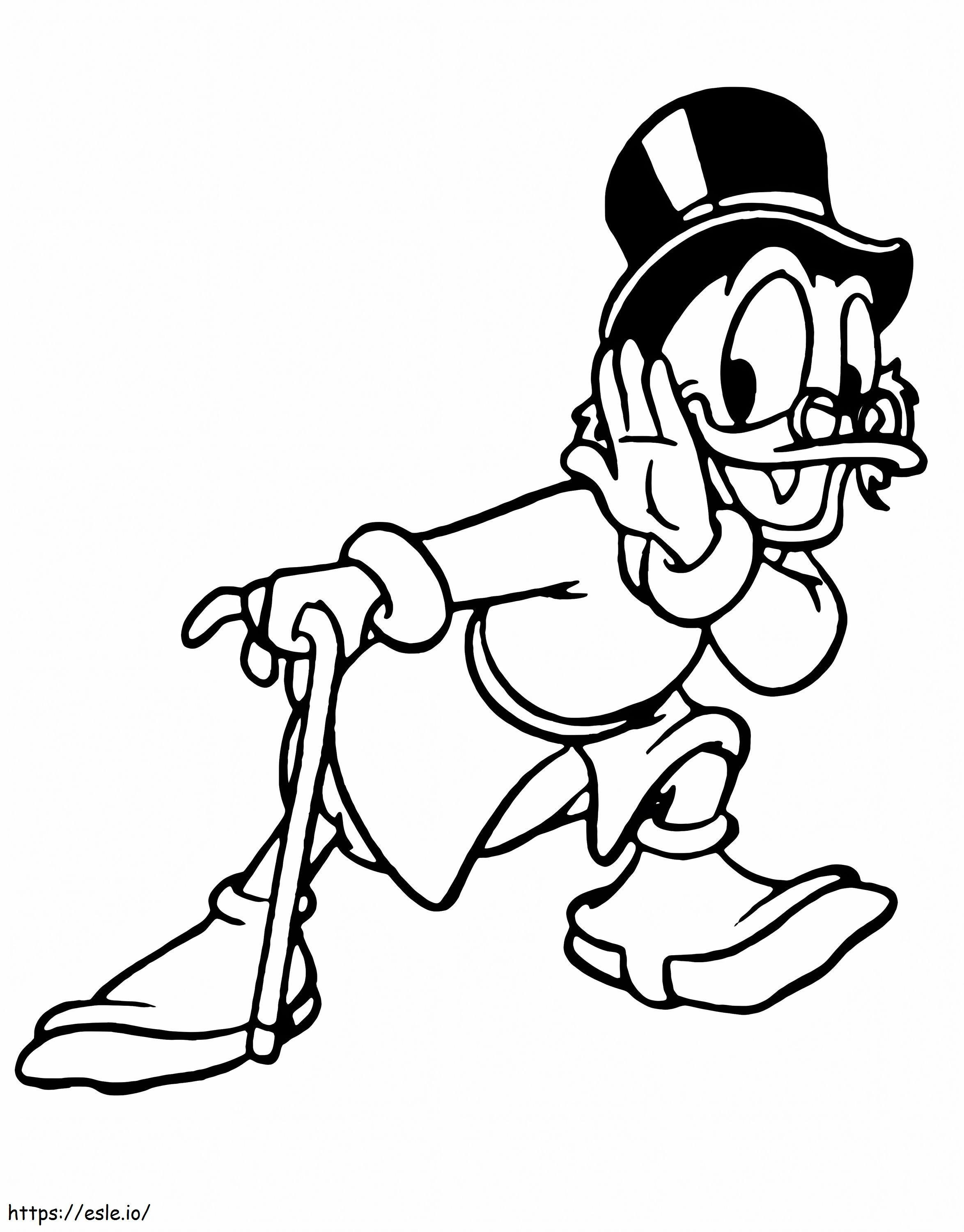 Scrooge mcduck coloring page