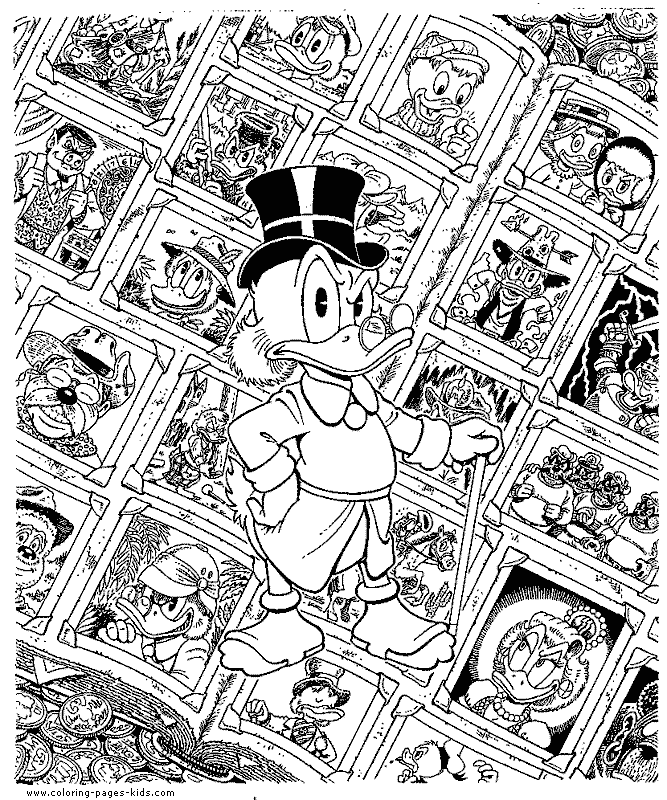 Scrooge mcduck coloring pages