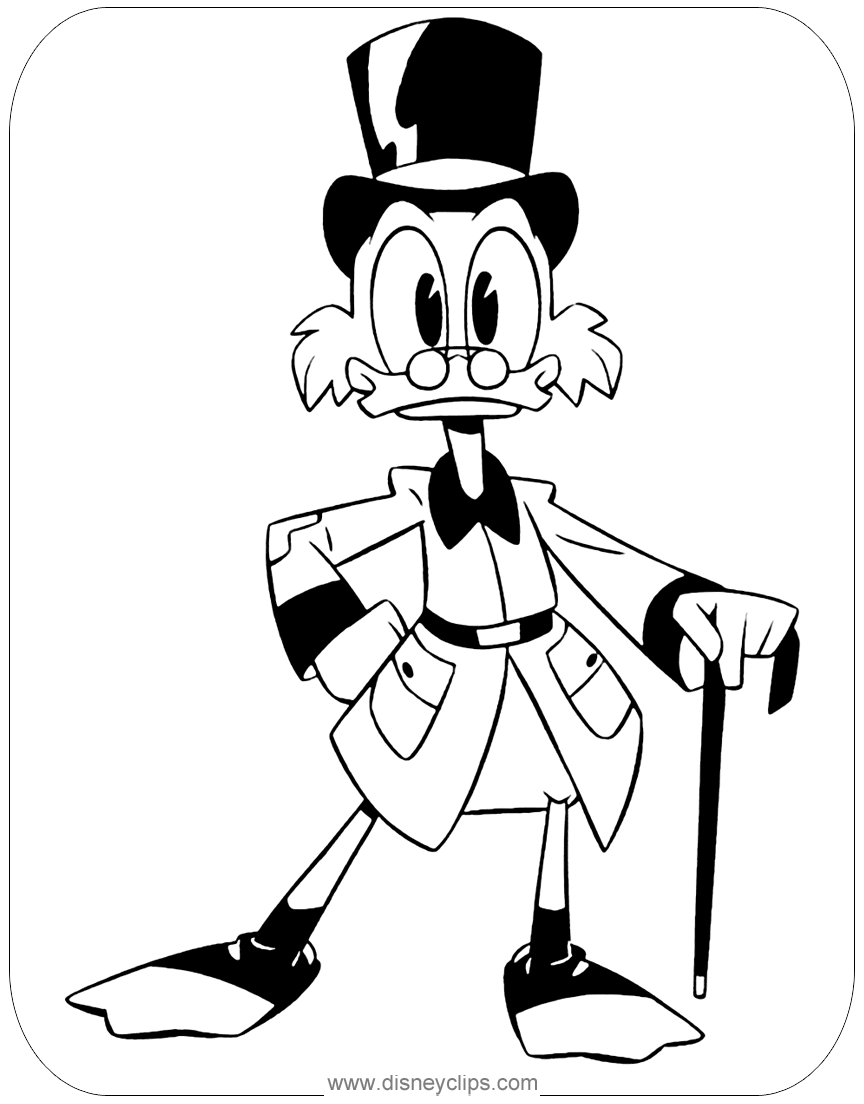 New ducktales coloring pages