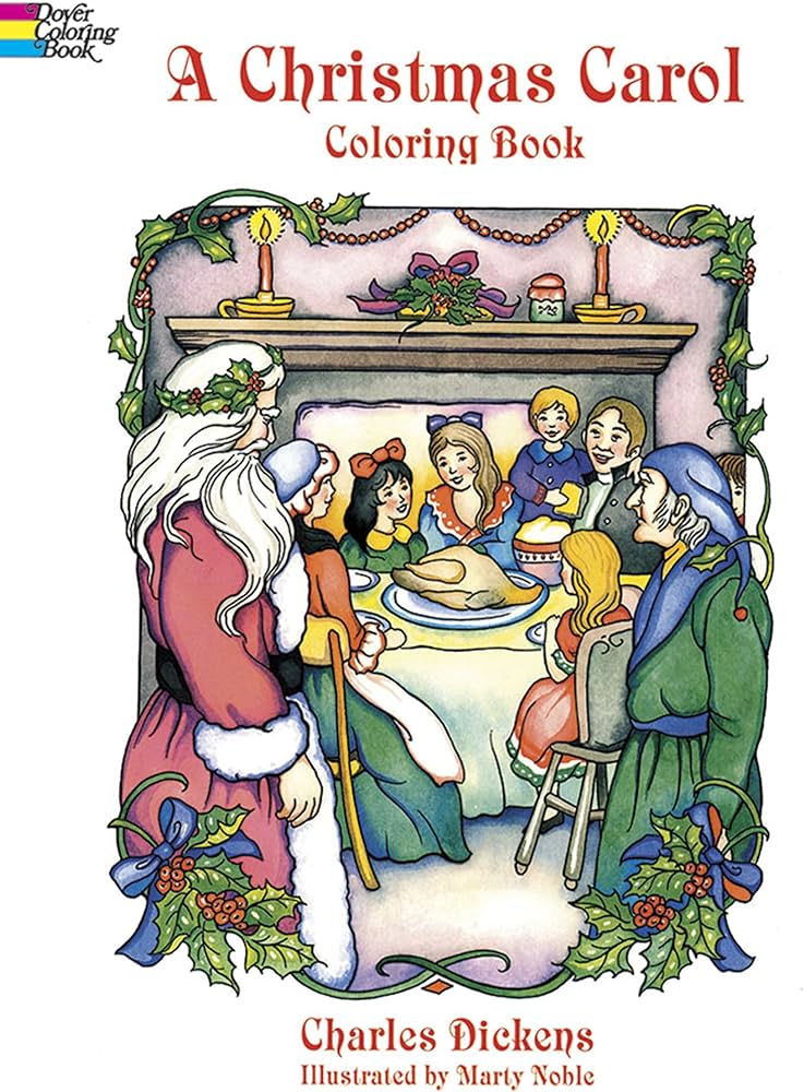 A christmas carol coloring book charles dickens marty noble books