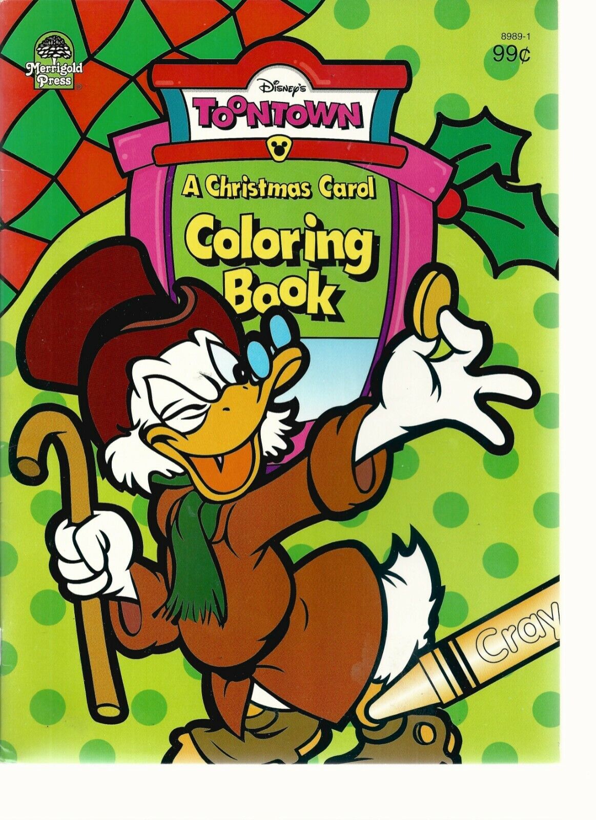 Christmas carol coloring book uncle scrooge new un