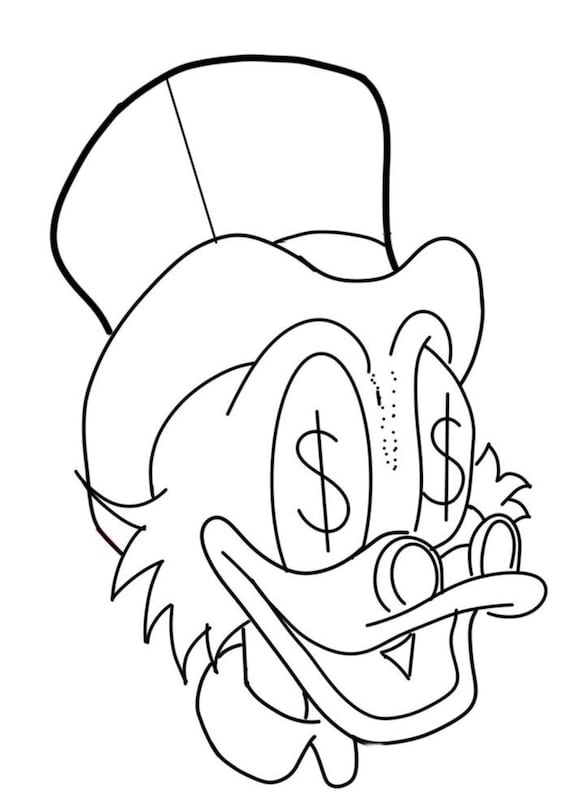 Printable scrooge mcduck coloring pages