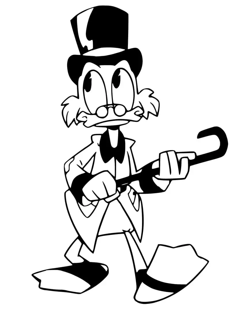 Scrooge mcduck coloring page