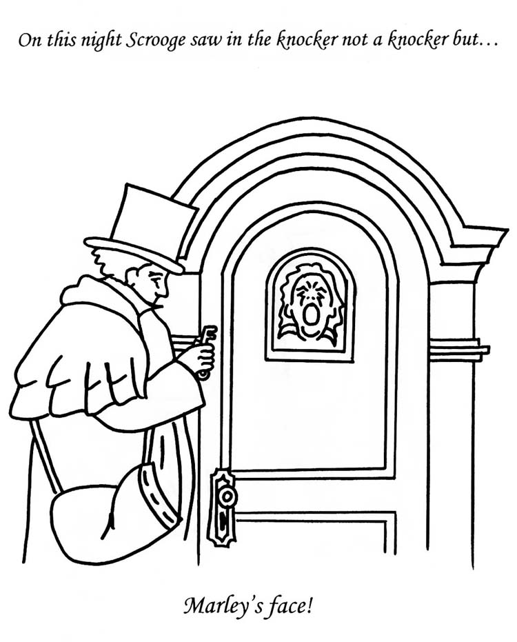 A christmas carol coloring book