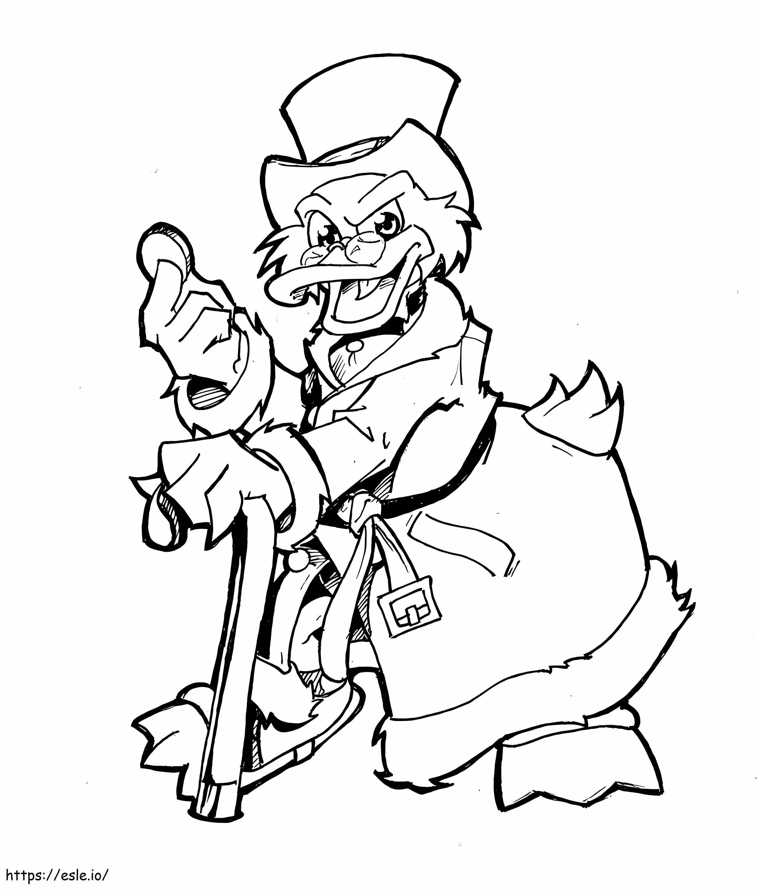 Scrooge mcduck coloring page