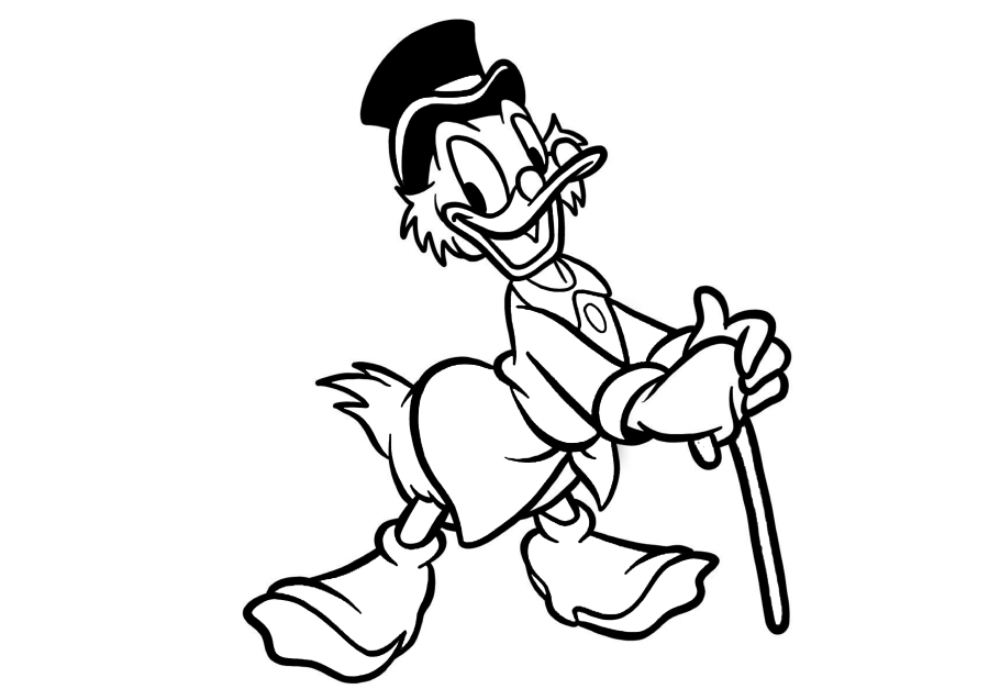 Scrooge mcduck coloring book