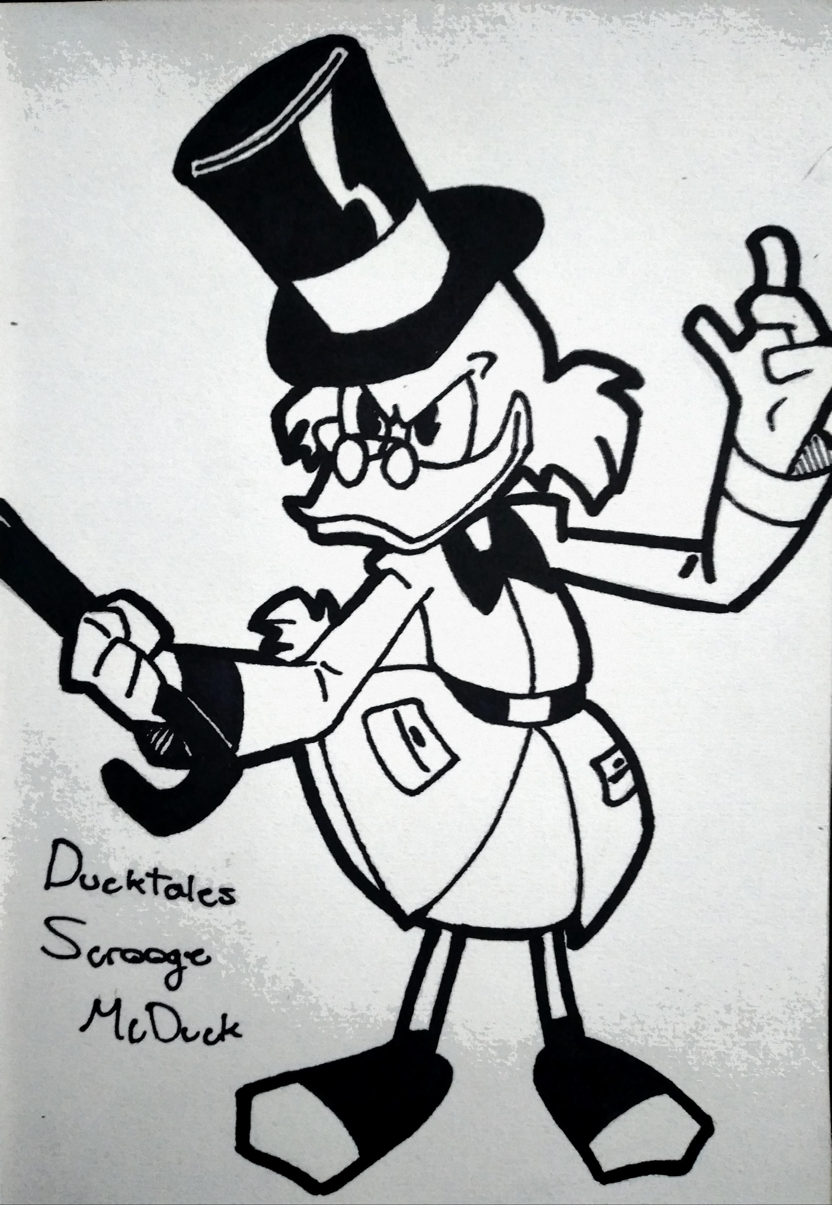 A drawing i made of scrooge mcduck rducktales