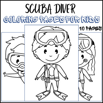 Scuba diver coloring pages for kids diving coloring pages morning work