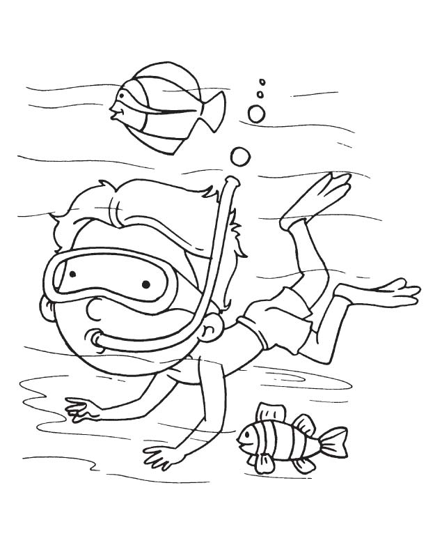 Sea diver coloring page download free sea diver coloring page for kids best coloring pages