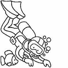 Scuba diver scubadivercostumes coloring pages shark coloring pages diver art