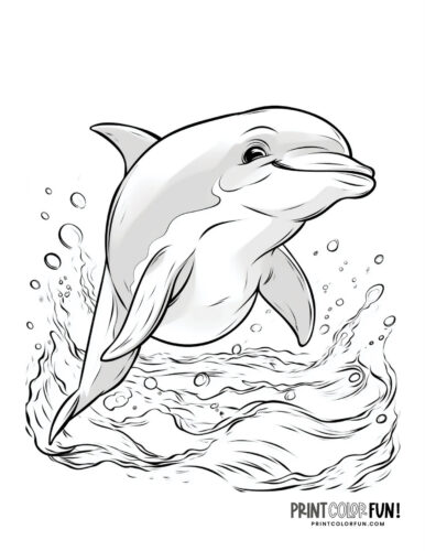 Printable dolphin coloring pages dive into a world of fun crafts learning activities at