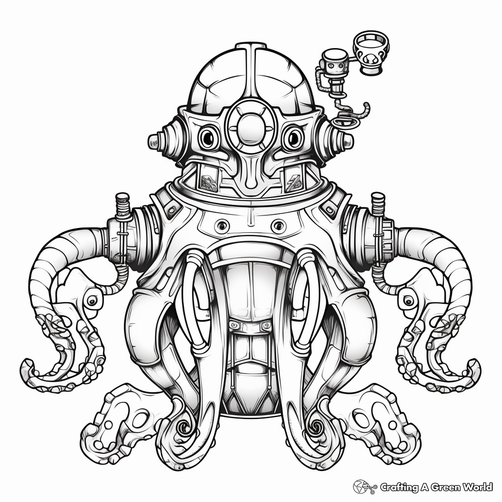 Octopus for adults coloring pages