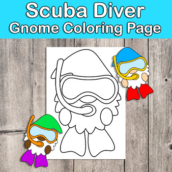 Scuba diver craft gnome craft end of the year by hope learning esl