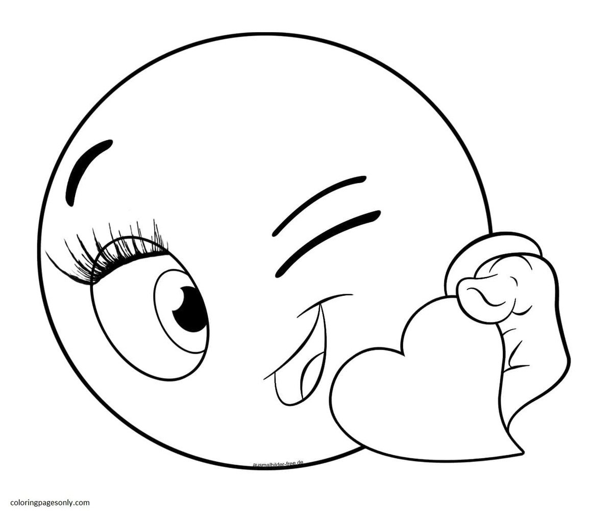 Emoji coloring pages printable for free download