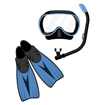 Page scuba equipment vectors illustrations for free download