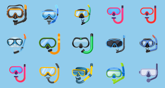 Ð diving mask emoji