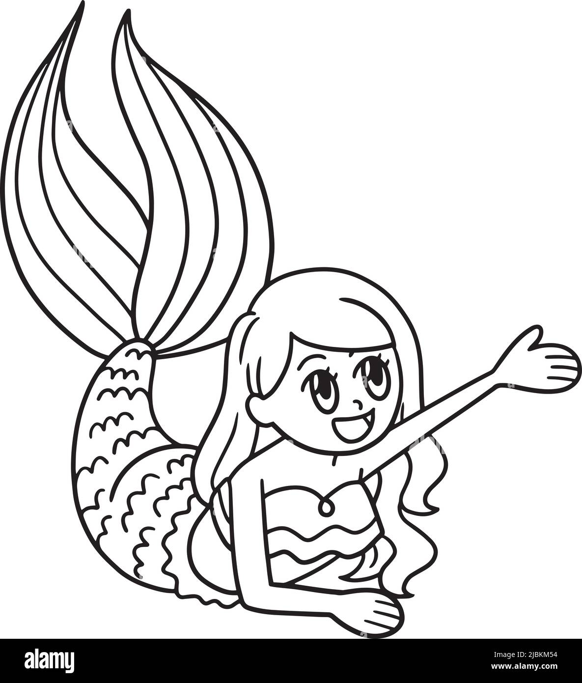 Waving mermaid hi