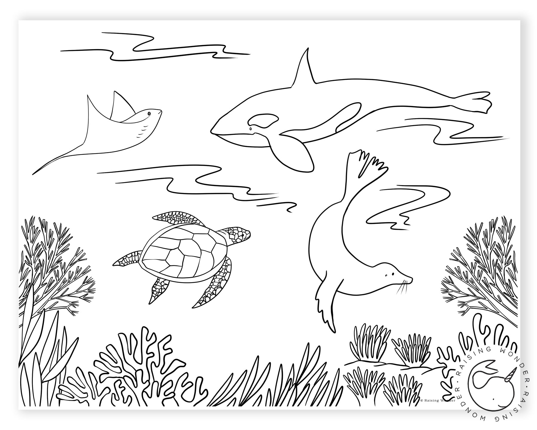 Single coloring page