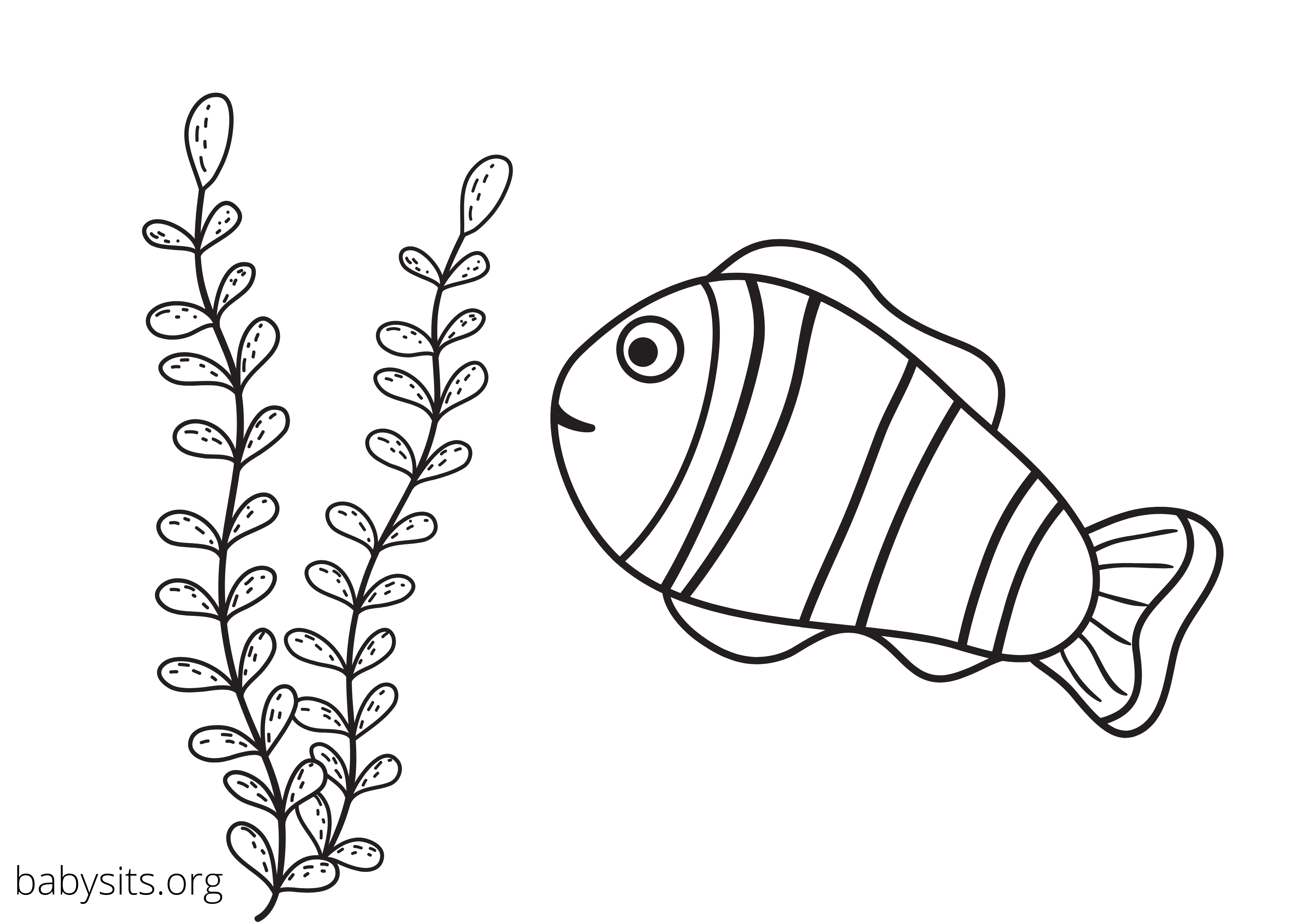 Free printable colouring pages of sea animals