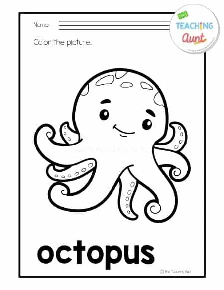 Sea animals coloring pages